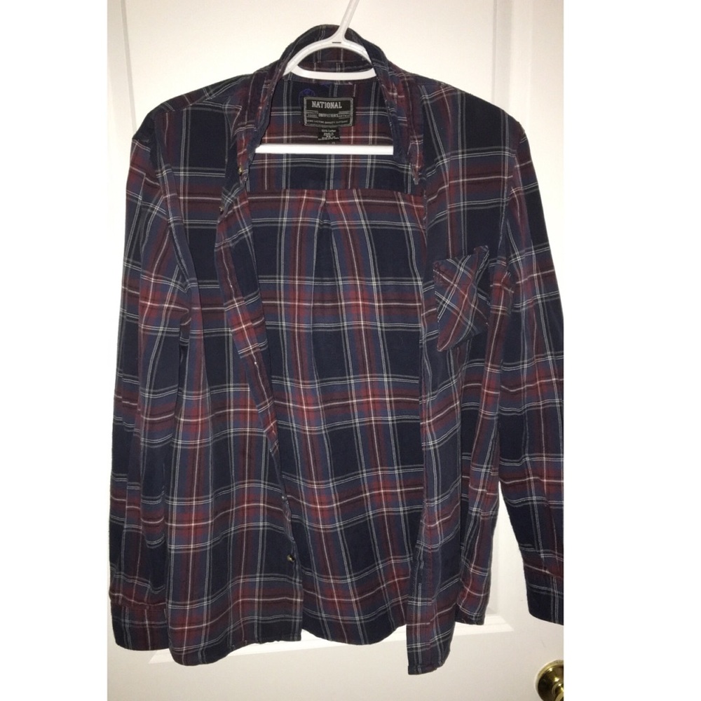 Red and blue flannel